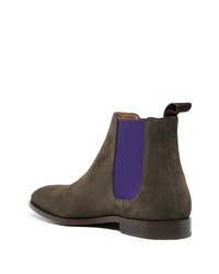 dunkelbraune Chelsea Boots aus Wildleder von PS Paul Smith