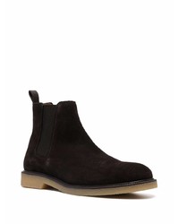 dunkelbraune Chelsea Boots aus Wildleder von BOSS HUGO BOSS