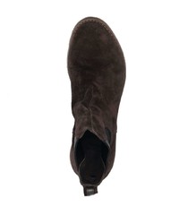 dunkelbraune Chelsea Boots aus Wildleder von Premiata