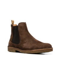 dunkelbraune Chelsea Boots aus Wildleder von Astorflex