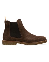 dunkelbraune Chelsea Boots aus Wildleder von Astorflex