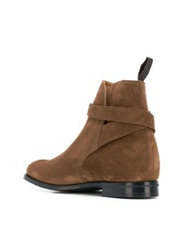 dunkelbraune Chelsea Boots aus Wildleder von Church's