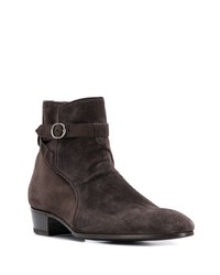 dunkelbraune Chelsea Boots aus Wildleder von Lidfort