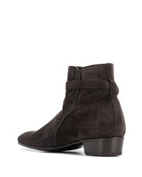 dunkelbraune Chelsea Boots aus Wildleder von Lidfort