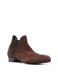 dunkelbraune Chelsea Boots aus Wildleder von Lidfort