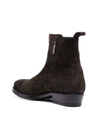 dunkelbraune Chelsea Boots aus Wildleder von Tagliatore