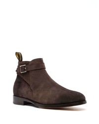 dunkelbraune Chelsea Boots aus Wildleder von Doucal's