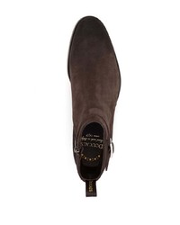 dunkelbraune Chelsea Boots aus Wildleder von Doucal's