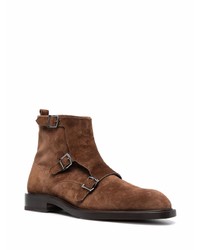 dunkelbraune Chelsea Boots aus Wildleder von Fratelli Rossetti