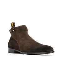 dunkelbraune Chelsea Boots aus Wildleder von Doucal's