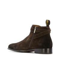 dunkelbraune Chelsea Boots aus Wildleder von Doucal's