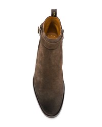 dunkelbraune Chelsea Boots aus Wildleder von Doucal's