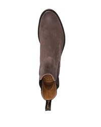 dunkelbraune Chelsea Boots aus Wildleder von Doucal's