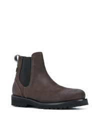 dunkelbraune Chelsea Boots aus Wildleder von Woolrich