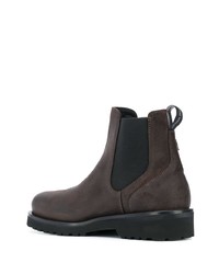 dunkelbraune Chelsea Boots aus Wildleder von Woolrich