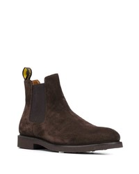 dunkelbraune Chelsea Boots aus Wildleder von Doucal's