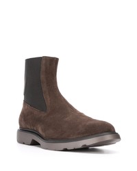 dunkelbraune Chelsea Boots aus Wildleder von Hogan