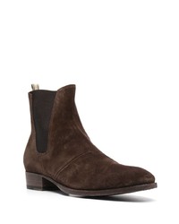 dunkelbraune Chelsea Boots aus Wildleder von Officine Creative