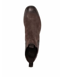 dunkelbraune Chelsea Boots aus Wildleder von Officine Creative