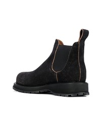 dunkelbraune Chelsea Boots aus Wildleder von Buttero