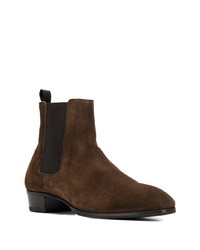 dunkelbraune Chelsea Boots aus Wildleder von Lidfort