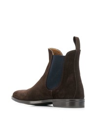 dunkelbraune Chelsea Boots aus Wildleder von Scarosso