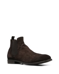 dunkelbraune Chelsea Boots aus Wildleder von Officine Creative