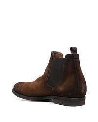 dunkelbraune Chelsea Boots aus Wildleder von Officine Creative