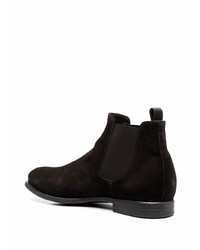 dunkelbraune Chelsea Boots aus Wildleder von Officine Creative