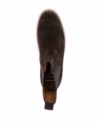 dunkelbraune Chelsea Boots aus Wildleder von Henderson Baracco