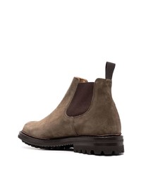 dunkelbraune Chelsea Boots aus Wildleder von Church's