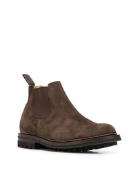 dunkelbraune Chelsea Boots aus Wildleder von Church's