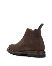 dunkelbraune Chelsea Boots aus Wildleder von Church's