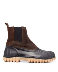 dunkelbraune Chelsea Boots aus Wildleder von Diemme