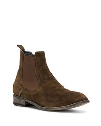 dunkelbraune Chelsea Boots aus Wildleder von Premiata