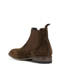 dunkelbraune Chelsea Boots aus Wildleder von Premiata