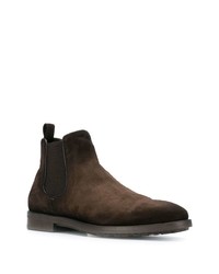 dunkelbraune Chelsea Boots aus Wildleder von Officine Creative