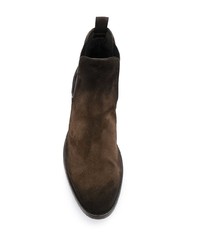 dunkelbraune Chelsea Boots aus Wildleder von Officine Creative