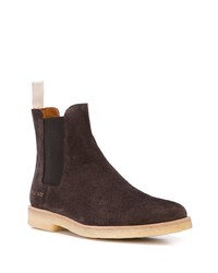 dunkelbraune Chelsea Boots aus Wildleder von Common Projects