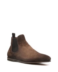 dunkelbraune Chelsea Boots aus Wildleder von Officine Creative