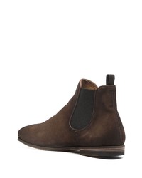 dunkelbraune Chelsea Boots aus Wildleder von Officine Creative