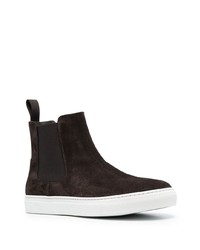 dunkelbraune Chelsea Boots aus Wildleder von Scarosso