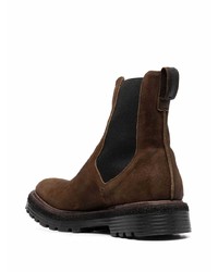 dunkelbraune Chelsea Boots aus Wildleder von Premiata