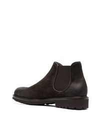 dunkelbraune Chelsea Boots aus Wildleder von Doucal's