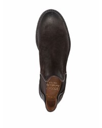 dunkelbraune Chelsea Boots aus Wildleder von Doucal's