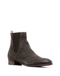 dunkelbraune Chelsea Boots aus Wildleder von Officine Creative