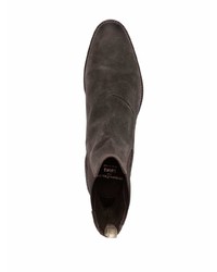 dunkelbraune Chelsea Boots aus Wildleder von Officine Creative