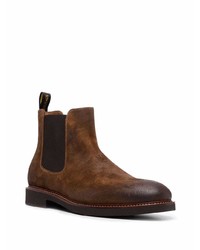 dunkelbraune Chelsea Boots aus Wildleder von Doucal's