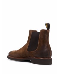 dunkelbraune Chelsea Boots aus Wildleder von Doucal's