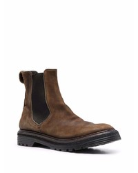 dunkelbraune Chelsea Boots aus Wildleder von Premiata